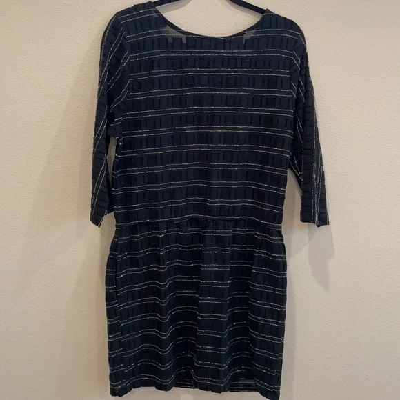 Ace & jig lake tie waist black zodiac stripe dress medium - Picture 10 of 10